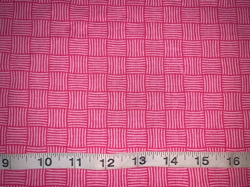 NEW Daisy Kingdom Basket Weave Pink Fabric Sold by 1/2 Yard More Available - Picture 4 of 4