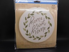Leisure Arts Embroidery Kit Home Sweet Home