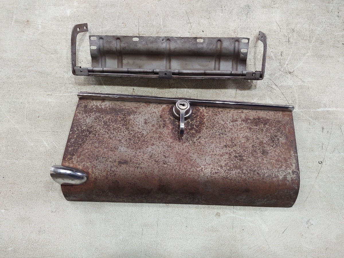 箱子50 VINTAGE OEM 1948 1949 1950 48 49 50 PACKARD GLOVE BOX DOOR +