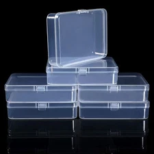 5PCS Small Plastic Storage Container Box DIY Coins Screws Jewelry Charms Travel
