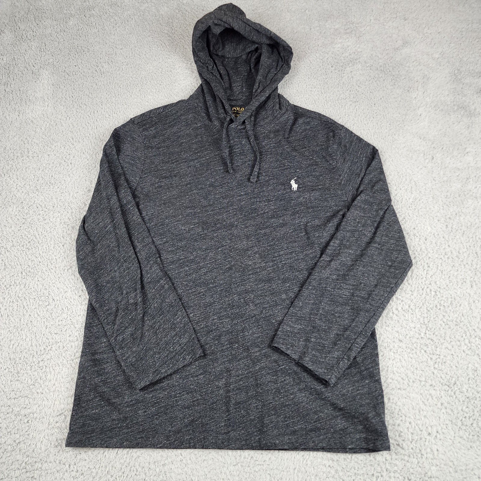 Polo Ralph Lauren Felpa con Cappuccio Uomo Grigio Medio Felpa con Cappuccio Piccolo Pony