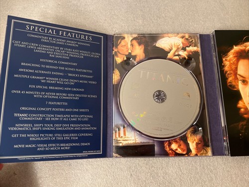 Titanic 1997 DVD Special Collector's Edition 3-Disc Set DISCS In Good Pre-owned - Picture 3 of 5