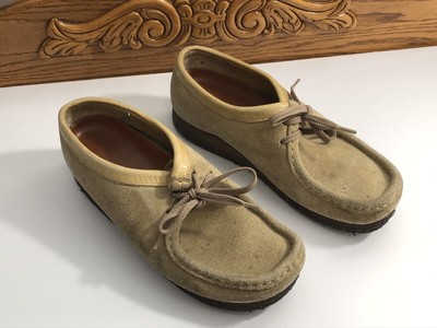 sand suede wallabees