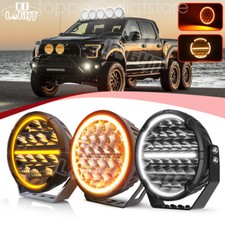 79 Inch Round Led Spot Driving Lights Off Road Spotlights Foglight Halo Drl 4x4