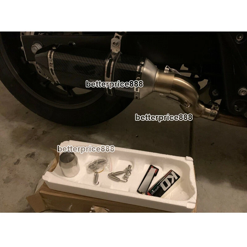 Sistema de escape para motocicleta Honda CTX700 tubo de enlace medio 51 mm acero inoxidable Foto 2 de 4