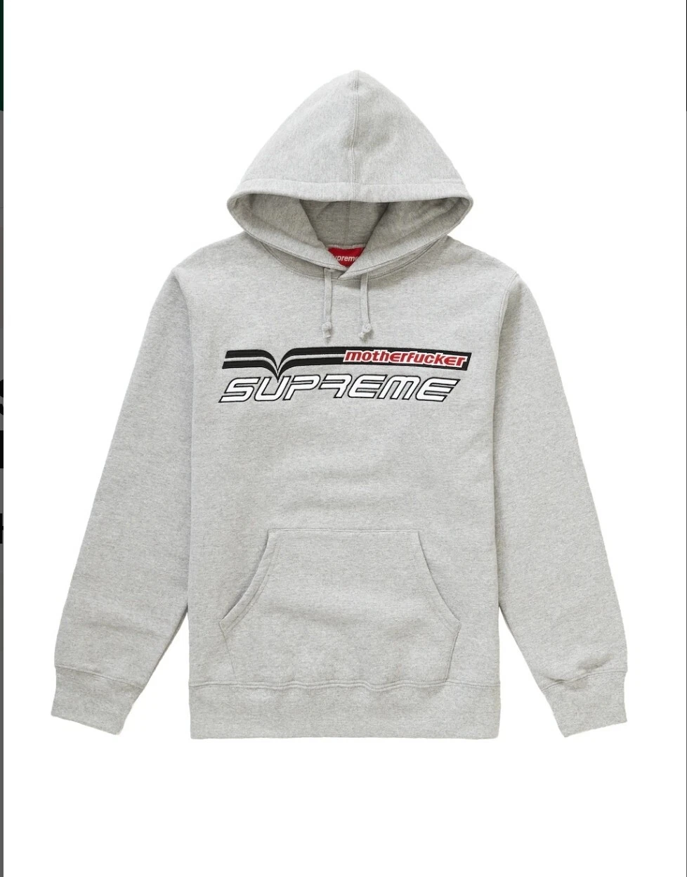 RARE SWEAT À CAPUCHE 2019 DS Small SUPREME MOTHER F#$Ker SS19 GRIS