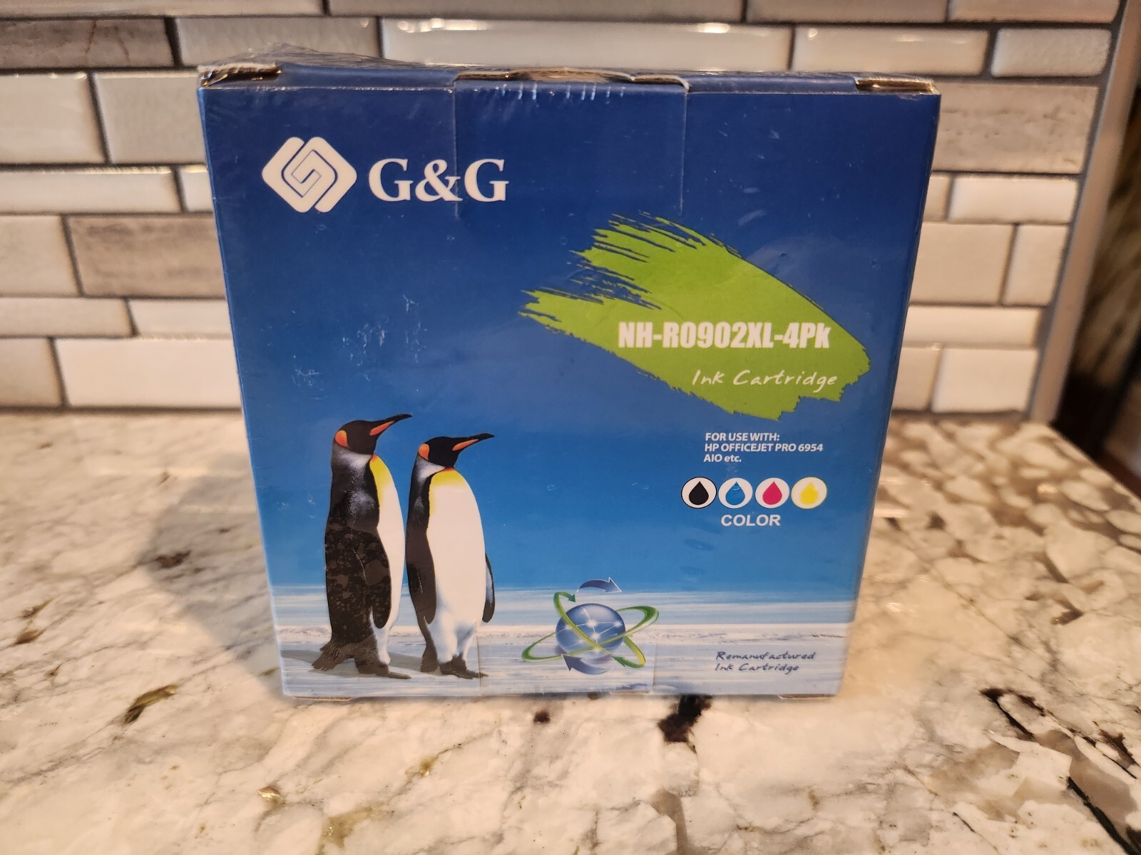 G&G printer ink NO. Nh-R0910XL-4pk Color New Unopened