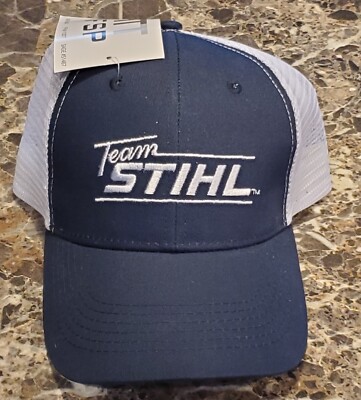 New Promo Sample TEAM STIHL Outfitters Chainsaws Truckers Hat Cap Snapback RARE
