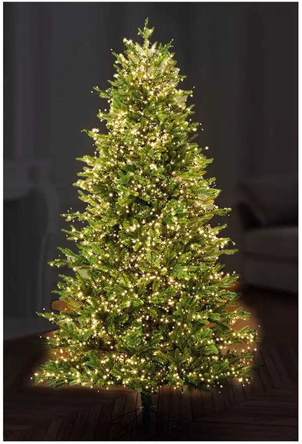 Gold christmas tree with lights deals
