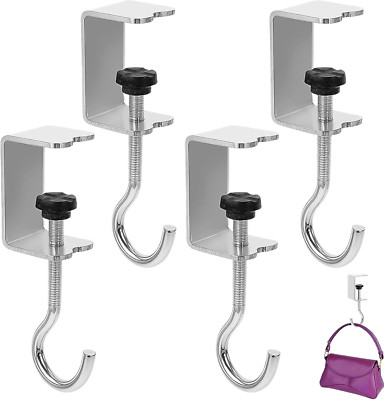 Tisch Taschenhalter Handtaschenhaken verstellbar Schule Büro 4er Set