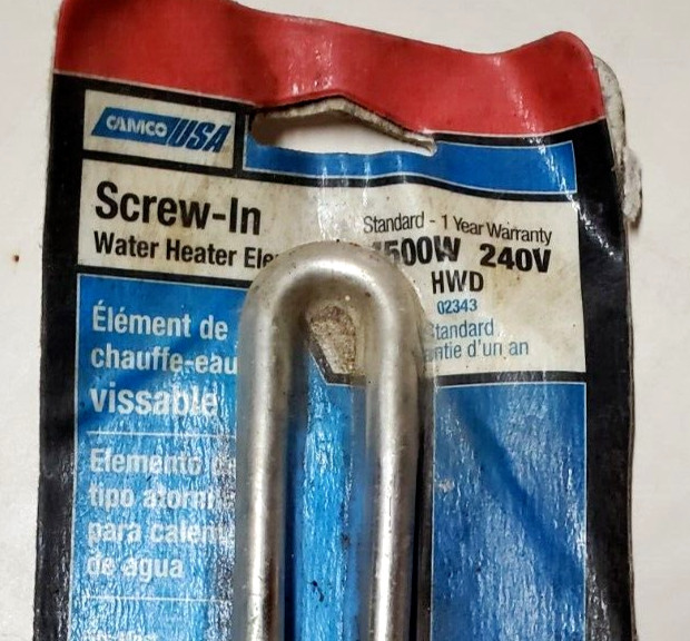 Camco 02342/02343 4500W 240V Screw-In Water Heater Element High Watt  Density HWD | eBay