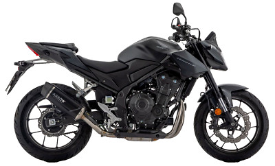 AUSPUFF ARROW INDY RACE EVO ALUMINIUM DCHWARZ FÜR HONDA HORNET 500 24-25 EURO5+