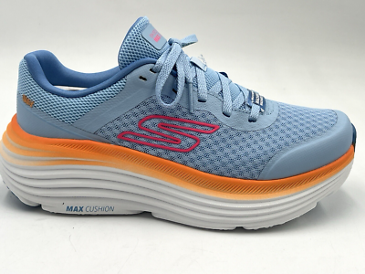 New SKECHERS MAX CUSHIONING ENDEAVOR Women Sneaker Shoes SZ 6 BLUE