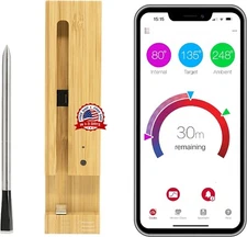 Termómetro inalámbrico para carne, control inteligente de aplicaciones NUEVO US