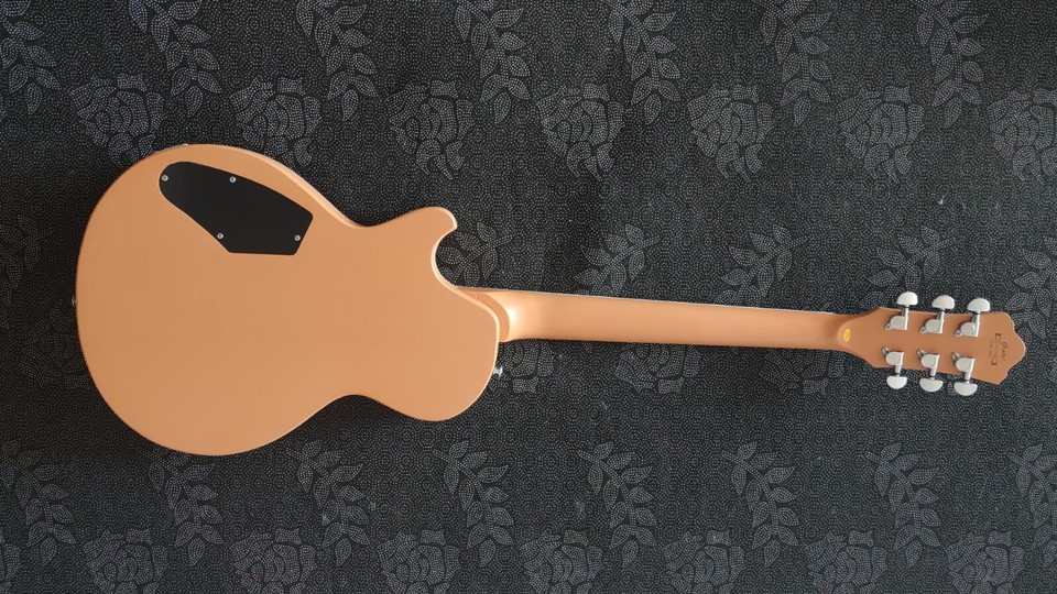 Flat single cutway double P90 pickups set neck electric guitar cream