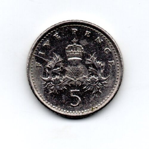 UK 1990, 4th crowned portrait Elizabeth II, Scottish Badge, 5P, accept offers 1