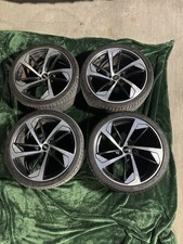 20" 20X9.5 ET26 AUDI RS5 WHEEL WHEELS SET W/TIRES ASSEMBLY OEM 12-15 A5 S5 RS5