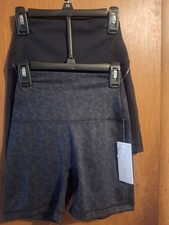 Yogalicious Lux Everyday Women's 5" Inseam BIKE Shorts 2pair SZ XS NWT msrp 78