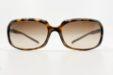 RAY-BAN RB4131 710/13 Italy Dark Brown Havana Tortoise Wrap Sunglasses Womens