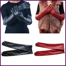 Women Long Elbow Gloves Fashion Ladies Evening Party Gloves Soft Lined