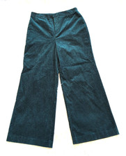 Pilcro Corduroy Pants Sz 31 Wide Leg Cropped Green High Rise Anthro Academia