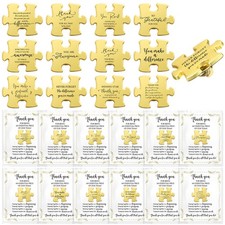 48 Sets Puzzle Piece Pins Team Employee Appreciation Gifts Bulk 12 Styles Gol...