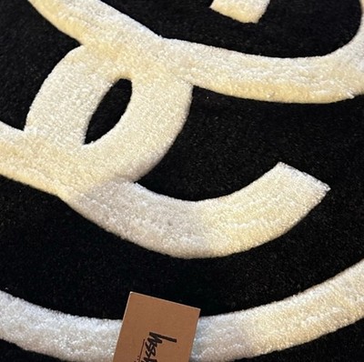 Stussy SS Link Rug Black Authentic New Home Living Room Interior