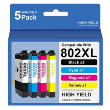 802XL Ink Cartridges Replacement For Epson WorkForce Pro WF-4720 WF-4730 WF-4740