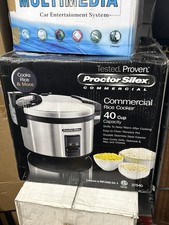 Proctor Silex Commercial 37540 40-Cup Rice Cooker Used