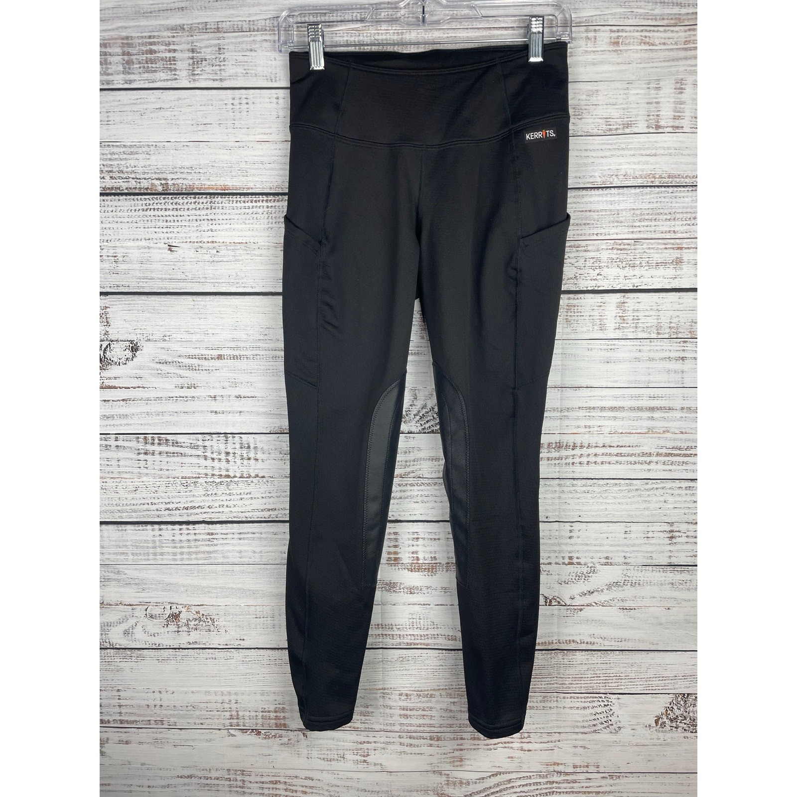 Kerrits Pants Womens Small Black Fleece Lined Riding Breeches Equestrian Legging