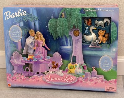 Barbie Swan Lake Enchanted Forest Playset NRFB 2003 Mattel 6 Animal Friends