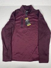 Callaway Men M 1/4 Zip Pullover Golf Sweater Maroon Pullover UPF 50 Pockets NWT
