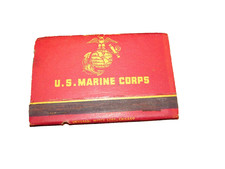 Vintage Rare U.S. Marine Corps Matchbook Full Size Nice Graphics W / Advertising