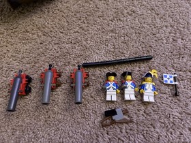 LEGO 6274 Caribbean Clipper 1989 Bluecoat Ship w Sails Cannons & Minifigs GREAT!