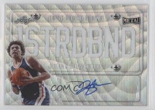 2021-22 Leaf Metal First Round Bound Silver Wave Julian Strawther Auto 11oq
