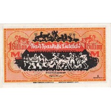 [#288964] Germany, Bielefeld, 1 Billion Mark, 1922-12-15, UNC, Linen, Grabowski:
