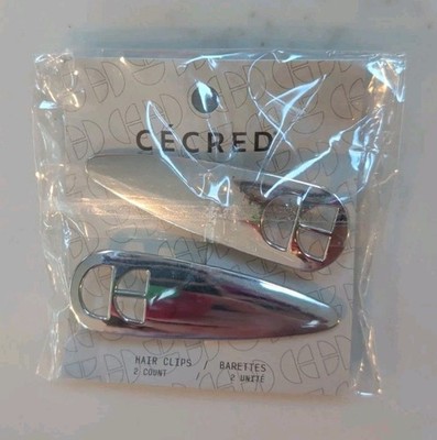 AUTHENTIC Rare Beyonce CECRED Creaseless Hair Clips / Silver / New Sealed 2026