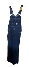 Carhartt Denim Bib Overalls Loose Fit Pants 32 x 32 NWT Model OR4672-M