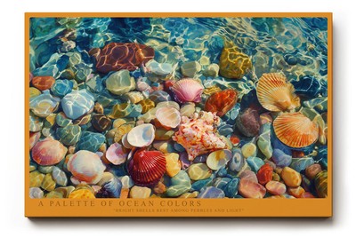 Paul Sinus Wandbild A Palette of Ocean Colors   Leuchtende Muscheln und
