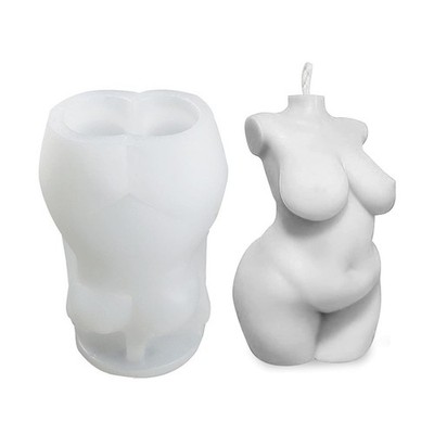 3D Woman Body Candle Molds Silicone Molds for Candle Making Wax Molds Female ...