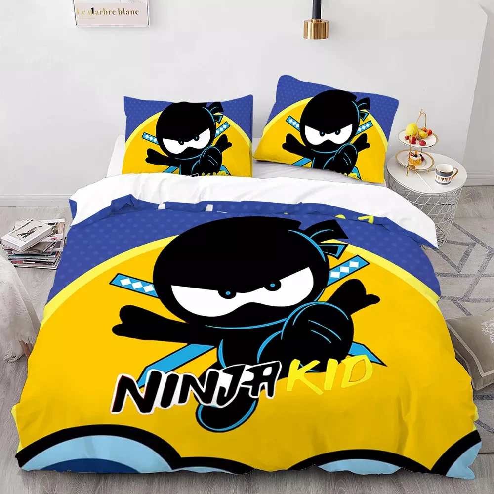 Ninja kidz Fulll Size Bedding Set, Sheet Bedspreads pillowcase anime