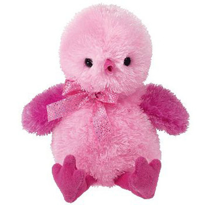 雑貨PINKS(古河市) 八周年記念 振袖ビーニー Beanie Babies TY Pinkys - CHENILLE the Pink Chick (5.5 inch) - MWMTs Beanie Baby