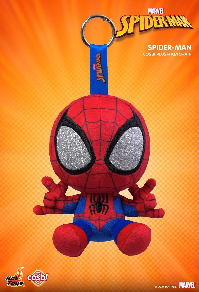 Hot Toys Cosbi スパイダーマン ぬいぐるみキーホルダー Hot Toys PPLU071N Spider-Man (Marvel Comics) Cosbi Plush Keychain
