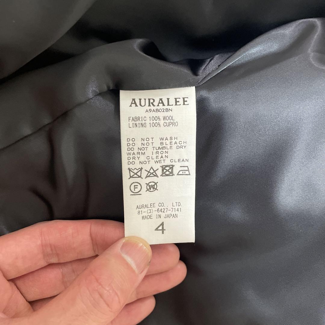 AURALEE DOUBLE FACE CHECK ZIP JACKET BLOUSON Men'… - image 5