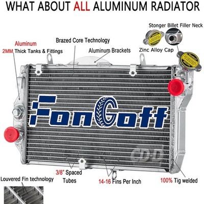 Aluminum Radiator For 1997-2003 Honda CBR1100 CBR1100XX Blackbird Fuel Injected~