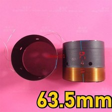 63.5mm Woofer Voice Coil 2-Layer Pure Copper Wire Black Aluminum Former NEW