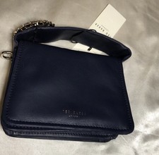 Ted Baker London Emie Jewel Detail Small Leather Crossbody Bag Dark Blue NWT