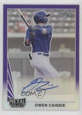 2021 Leaf Metal Draft 1990 Purple Rainbow 12/25 Owen Caissie #LA-OC2 Auto 1j2