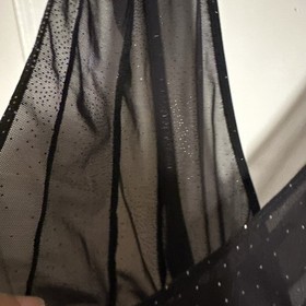 Maison Close SMALL Sz 4 Douce Provocation Thong Bodysuit Coeur, Open Black Body