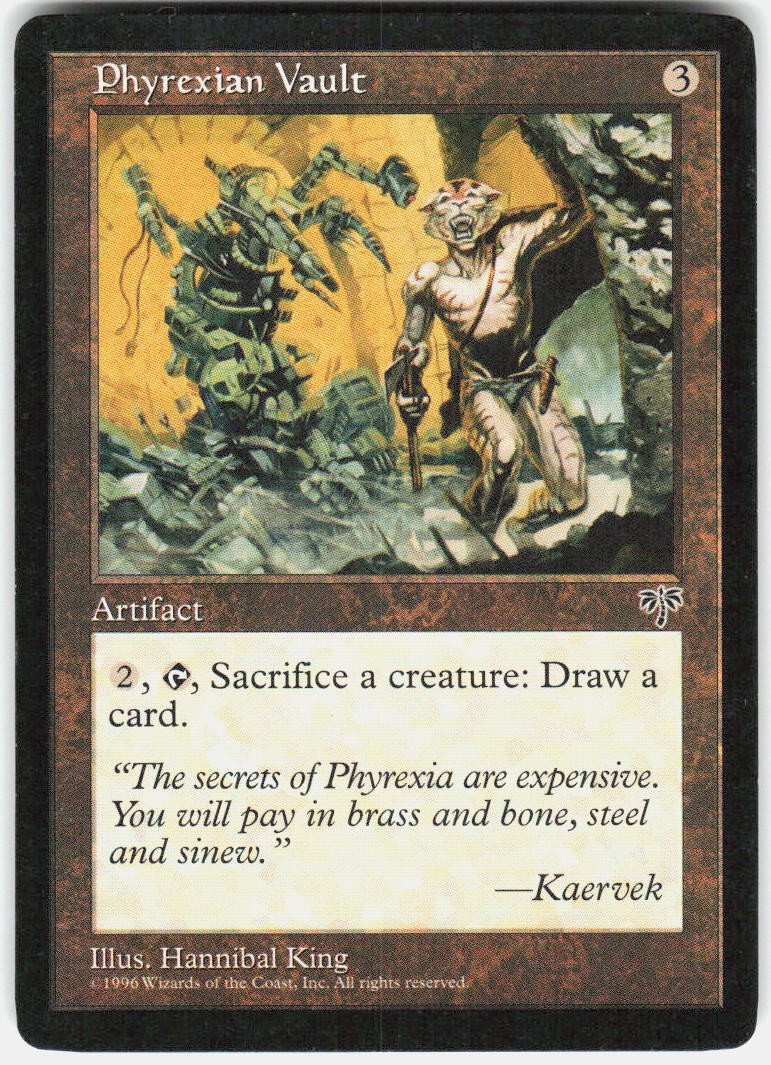 Phyrexian Vault Uncommon Mirage Magic: The Gathering Heavily Played
